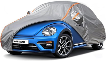Waterproof Sport Car Cover, Super Lightweight Small Outdoor Car Cover Rain Car Covers for Automobiles All Weather Waterproof Fit Coupe 163" to 178"