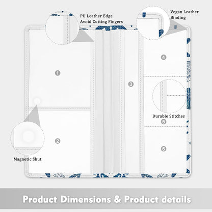 Car Registration and Insurance Holder, Auto Truck Document Holder with Magnetic Shut, Vehicle Glove Box Car Organizer, Interior Car Accessories for Women Men (Bow)
