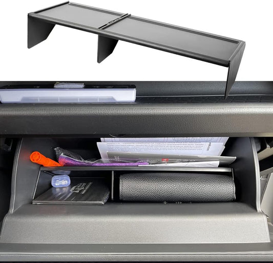 TACORBO Glove Box Organizer Compatible with RAV4 2025 2024 2023 2022 2021 2020 2019 Accessories, Insert Glove Compartment Dividers Black ABS Materials – Not for Large Glove Box Versions