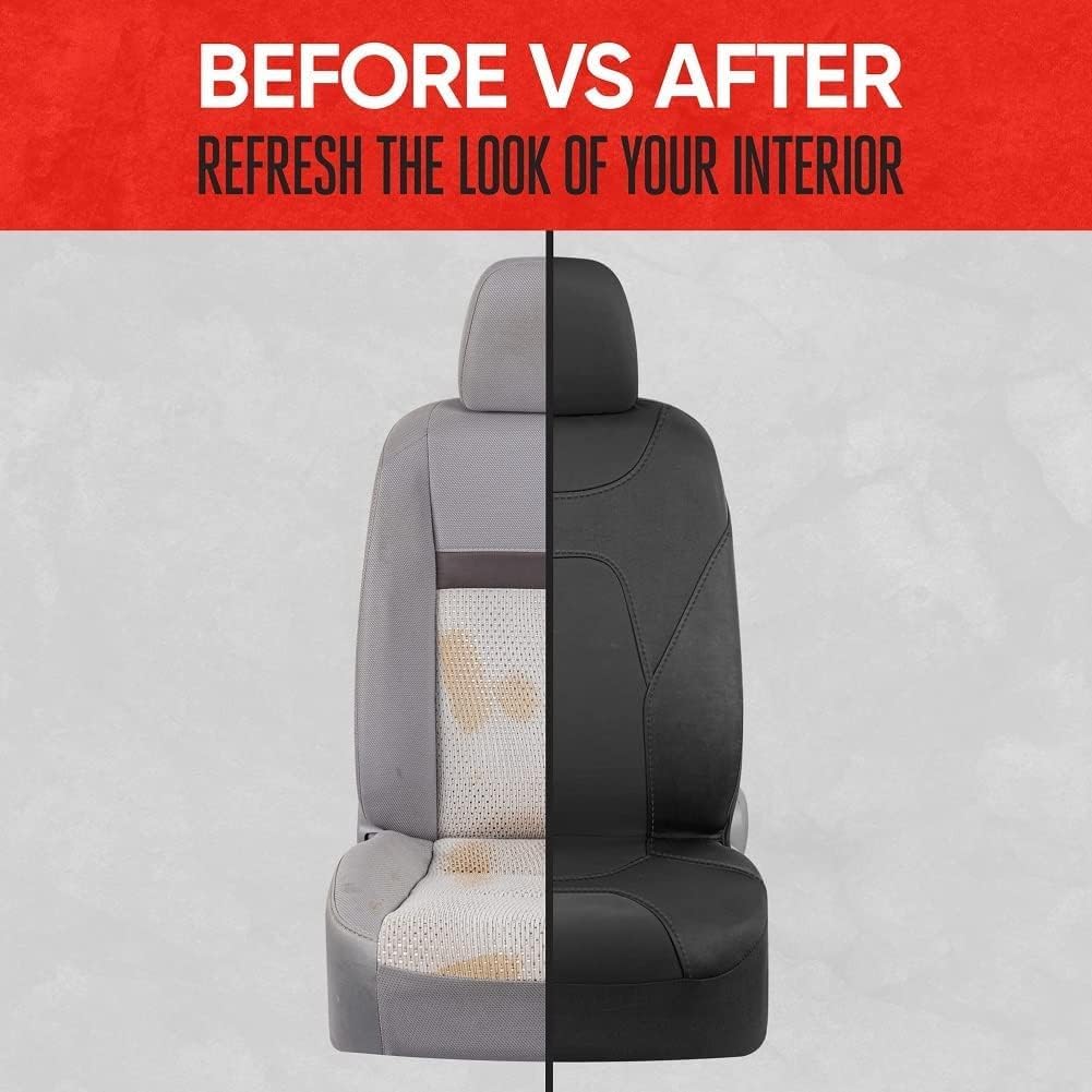 Motor Trend AquaShield Waterproof Front Seat Covers, Black Seat Covers for Cars – Neoprene Front Car Seats Cover, SUV Seat Covers Protector - Car Interior Cover for Auto, Trucks, & Dog Owners
