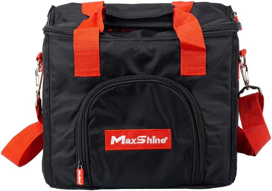 Maxshine Universal Detailing Tool Bag Tote with Belt & Handle | Durable 1680D Oxford Fabric | Compact Storage Organizer for Car Detailing Tools, Brushes, Bottles & Auto Care Accessories