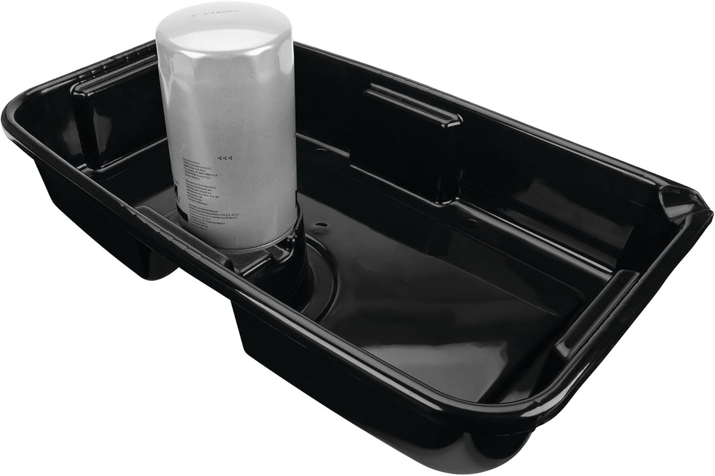 Performance Tool W4080 16-Qt. Clear View Oil Drain Container - Carrying Handle, Automotive Catch Pan, Fluid Transport Jug, Oil Change, Radiator Flush, Automotive Repair - White