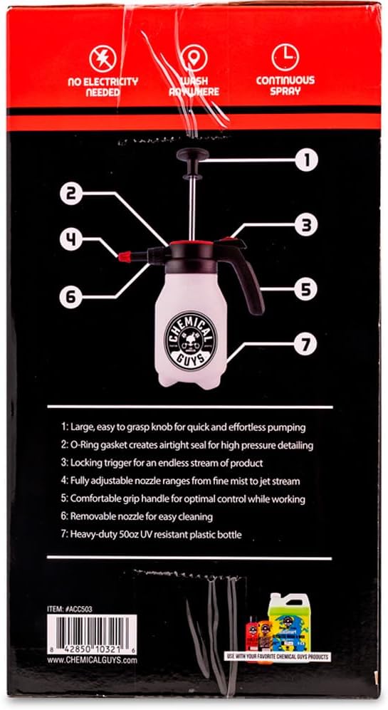 Chemical Guys HOL401 Eco Friendly Drought Buster Waterless Car Wash & Wax Kit, 8 Items