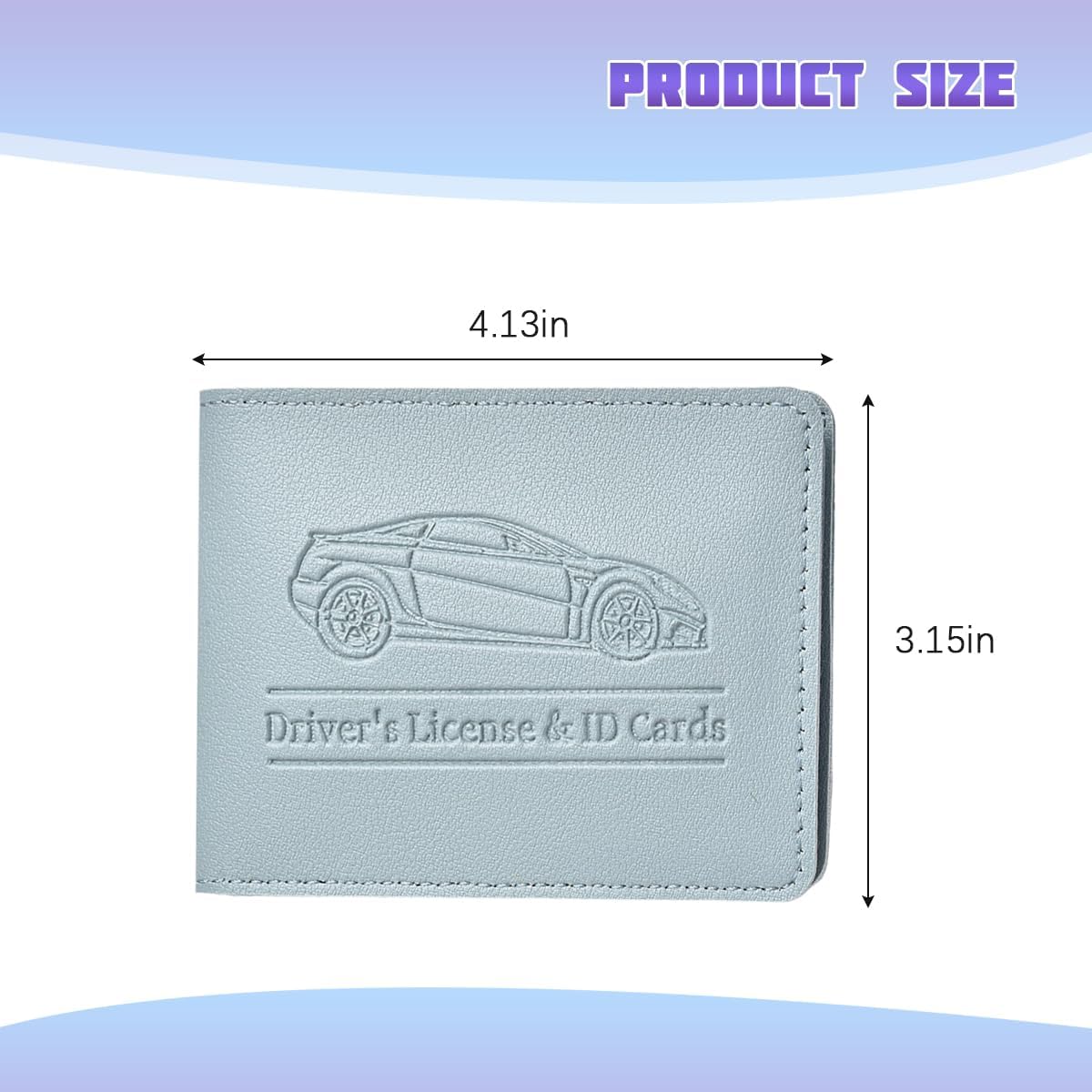 Car Registration Insurance Holder, Vehicle Document Glove Box Organizer, Small Automotive Interior Comparment Driver License Case Accessories for Men Women, Universal Fit (Red)