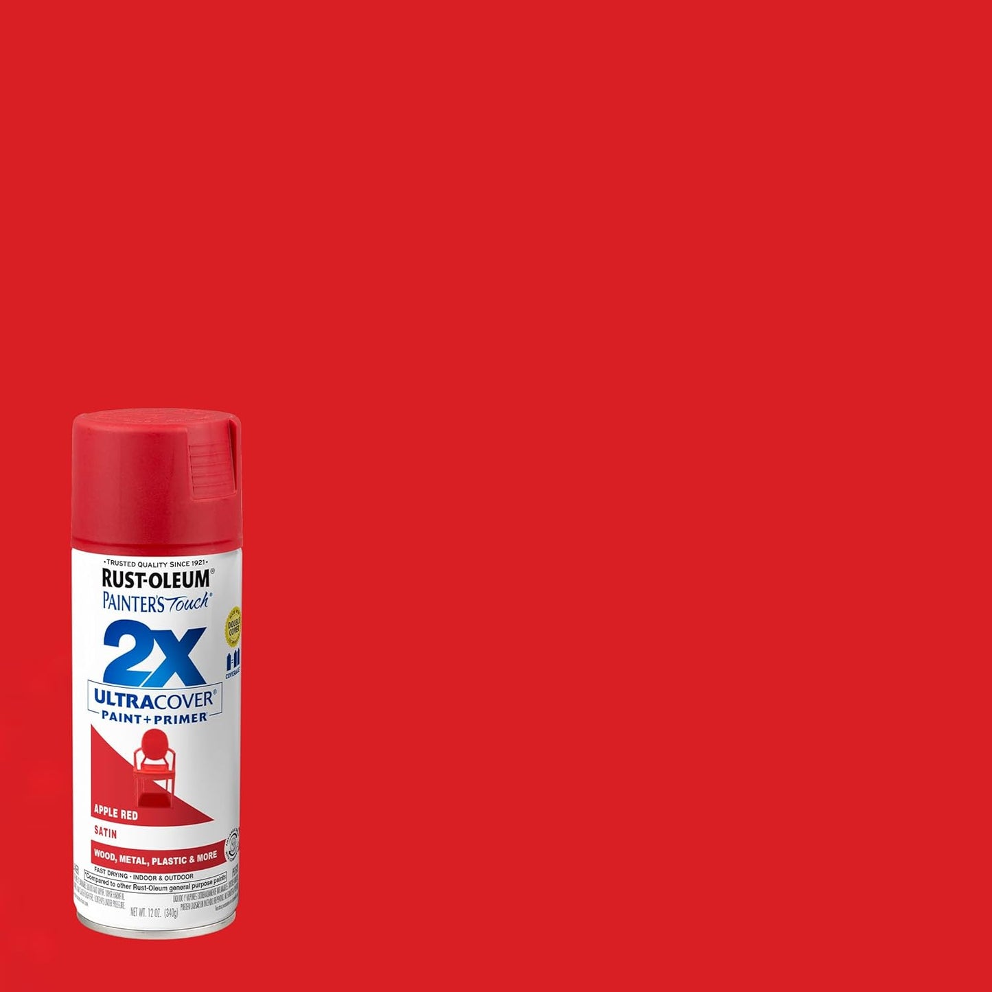 Rust-Oleum 334029 Painter's Touch 2X Ultra Cover Spray Paint, 12 oz, Gloss Clear - Colors B