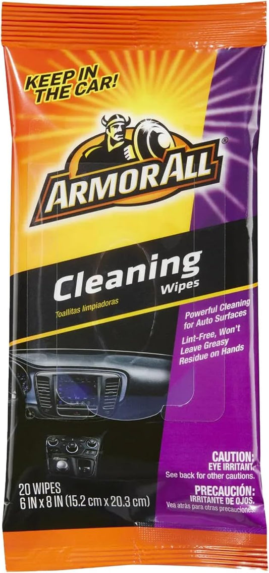 Armor All Wipes 20 Wipes in a Pouch (Protectant, Cleaning and Glass)