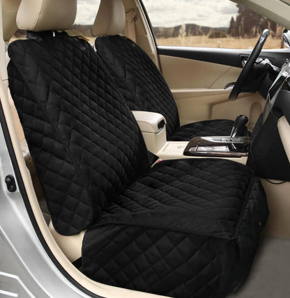 Bark Lover Deluxe Dog Seat Cover for Front Seat-More Durable Waterproof Front Seat Protector, High Heat Resistant and Nonslip Front Seat Cover for Dogs Kids, Universal Size (Black,1 Pack)