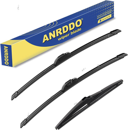 3 Wipers Factory Replacement For Subaru Outback 2020-2022 2023 2024 Original Equipment Replacement Windshield Wiper Blades Set 26"+18"+16" (Set of 3) Top Lock - Colors A
