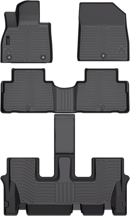 Auxko All Weather Floor Mat & Cargo Mat Fit for 2026 2025 2024 2023 2022 Hyundai Tucson Hybrid(Not PHEV) TPE Liner Tucson Accessory Set All Season Odorless Anti-Slip Floor Liner