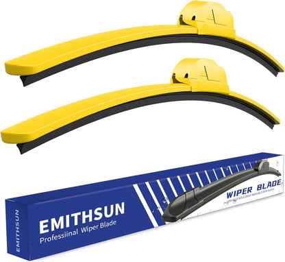 OEM QUALITY 26" + 16" Premium All-Seasons Stable And Quiet Windshield Wiper Blades(Set of 2) - Colors B