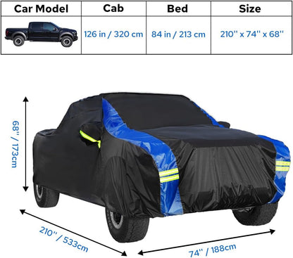 Avecrew Car Cover Waterproof All Weather for Automobiles, Outdoor Heavy Duty Full Exterior Covers for Sedan(194"-208")
