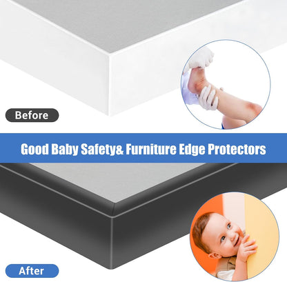 Rubber Edge Trim, Self-Adhesive Rubber Edge Trim, Edge Protector for Sheet Metal, EPDM Material, Fit 1/16"(1.0mm), Length 10Ft, Black Color, U Channel Edge Trim - Colors B