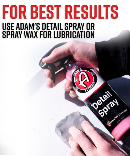 Adam's Polishes Fine Grade Clay Bar - Removes Debris & Dirt from Vehicle for Paint, Glass, Trim, Wheels | Add Shine, Gloss & Restore Depth of Color
