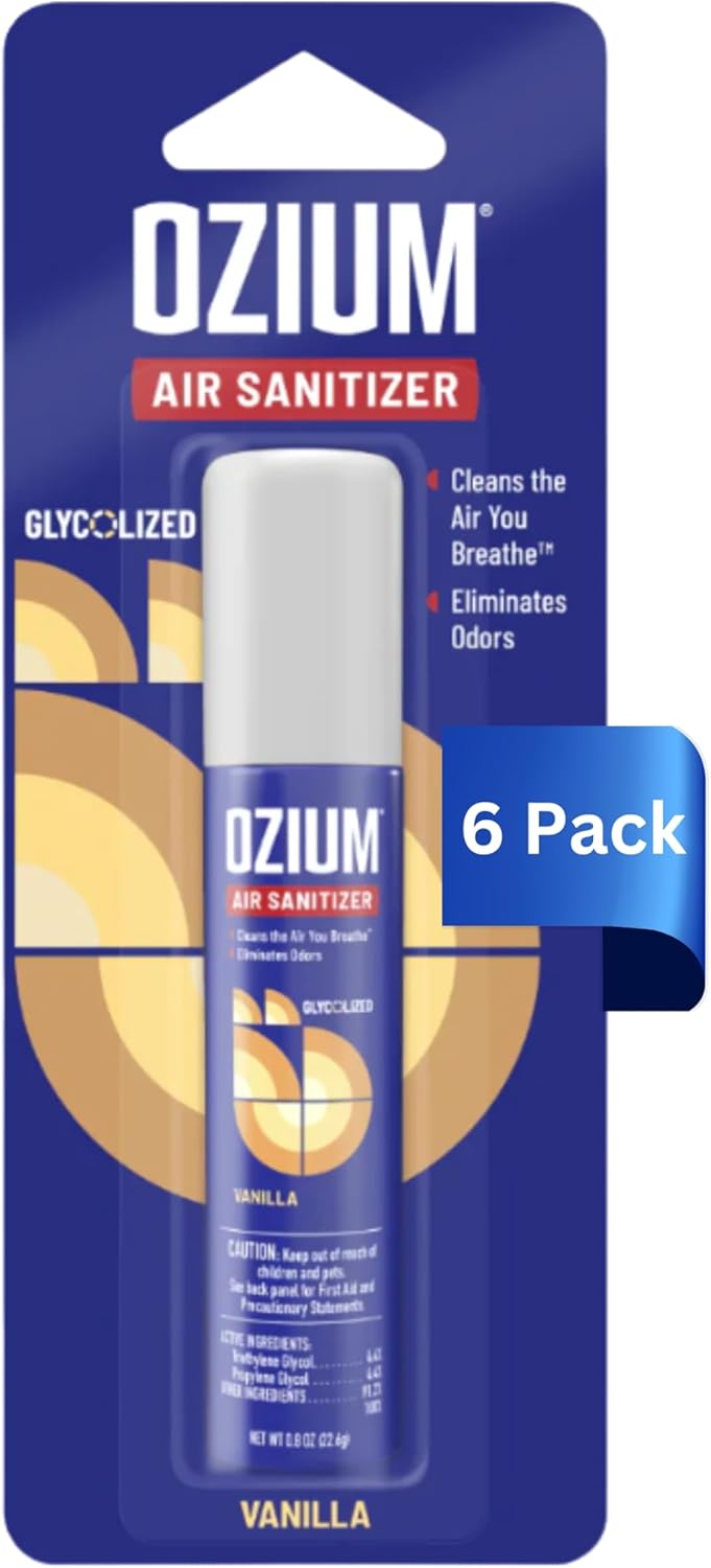 Ozium Air Sanitizer, New Car Scent, 0.8 oz