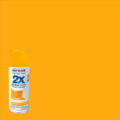 Rust-Oleum 334029 Painter's Touch 2X Ultra Cover Spray Paint, 12 oz, Gloss Clear - Colors B