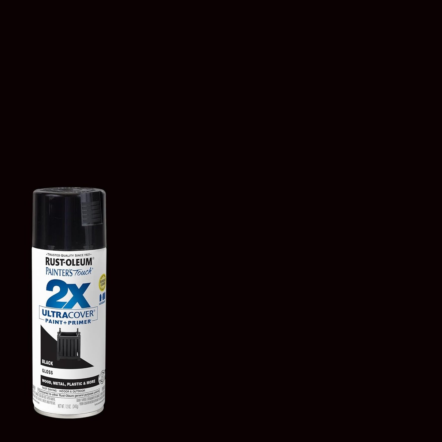 Rust-Oleum 334029 Painter's Touch 2X Ultra Cover Spray Paint, 12 oz, Gloss Clear - Colors D