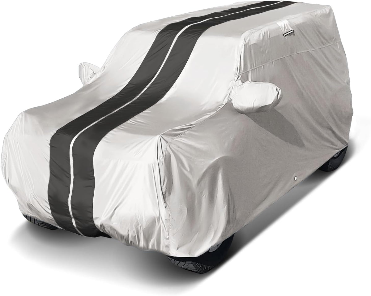 iCarCover 15-Layer Car Cover Waterproof All Weather | Premium Quality Car Covers for Automobiles, UV Protection, El Camino, Impala, Bel Air, Monte Carlo, Galaxie, Charger, Size C21 (See Size Chart) - Colors B