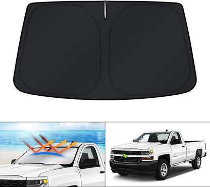 KUST Windshield Sun Shade for Toyota RAV4 2019-2022 2023 2024 2025 2026 Window Accessories Shade Sun Visor Cover Foldable Block UV Rays - Colors A