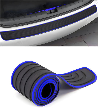 Car Rear Bumper Protector Guard, Anti-Scratch Auto Trunk Door Entry Protection Strip, Non-Slip Rubber Bumper Protective Cover Guard for Most Cars Trucks SUVs (Black, 41")