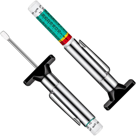 LUMITECO 3-Pack Tire Tread Depth Gauge, Color Coded Tire Tread Gauge in 1/32 Inch, Efficient Tread Depth Gauge 32nds Tire Measure Tool Depth for Car, Semi Truck Tire Wear Tread Checker