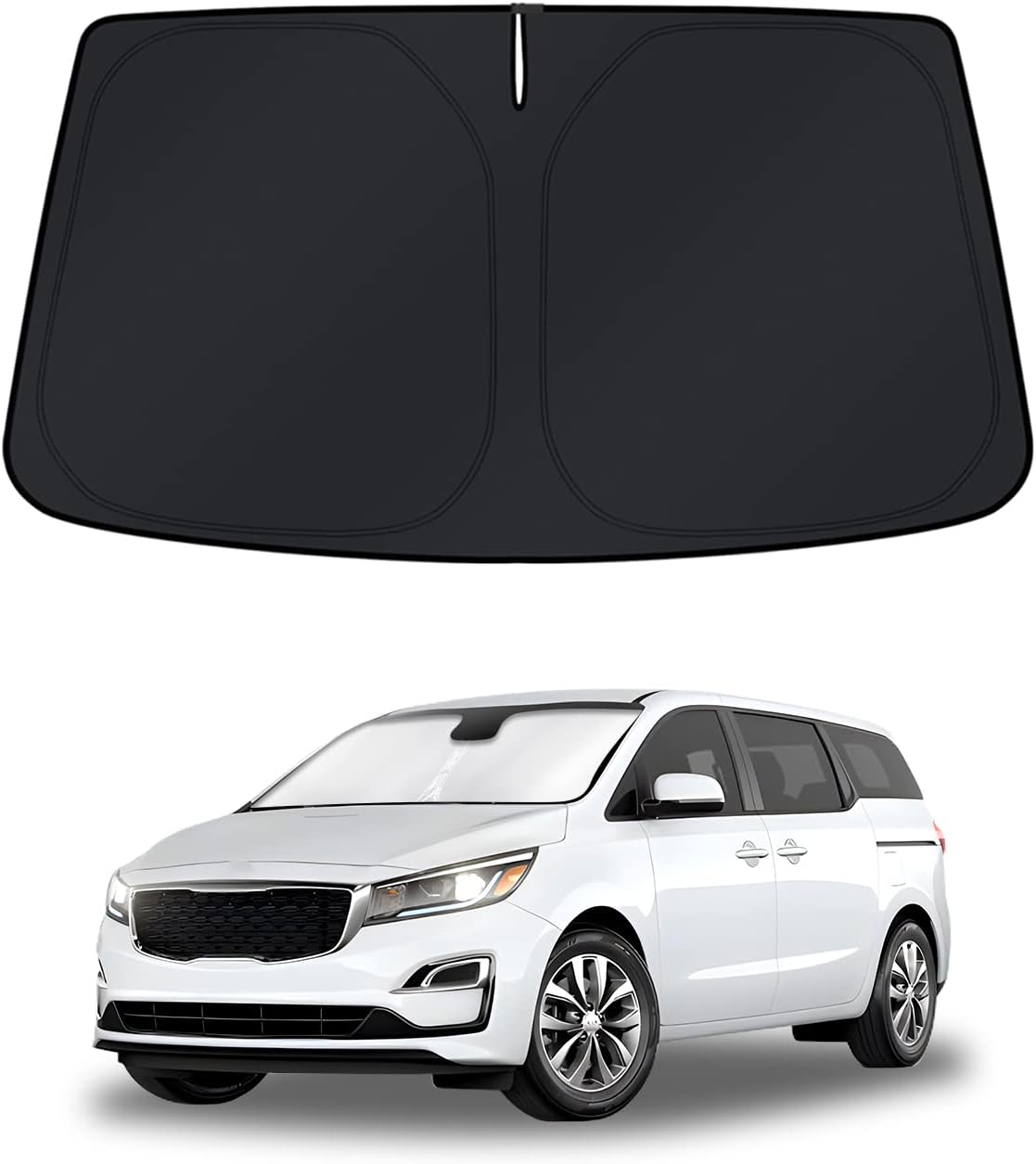 KUST Windshield Sun Shade for Toyota RAV4 2019-2022 2023 2024 2025 2026 Window Accessories Shade Sun Visor Cover Foldable Block UV Rays - Colors D