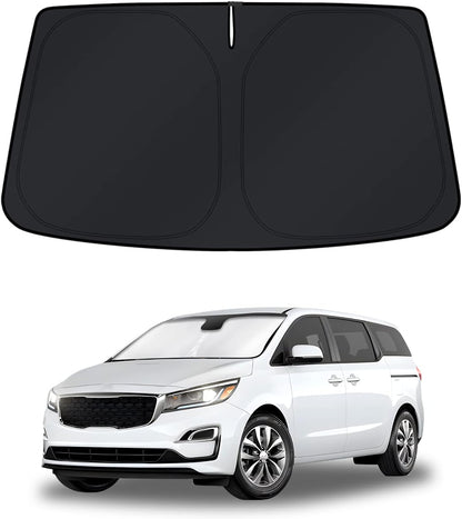 KUST Windshield Sun Shade for Toyota RAV4 2019-2022 2023 2024 2025 2026 Window Accessories Shade Sun Visor Cover Foldable Block UV Rays - Colors D