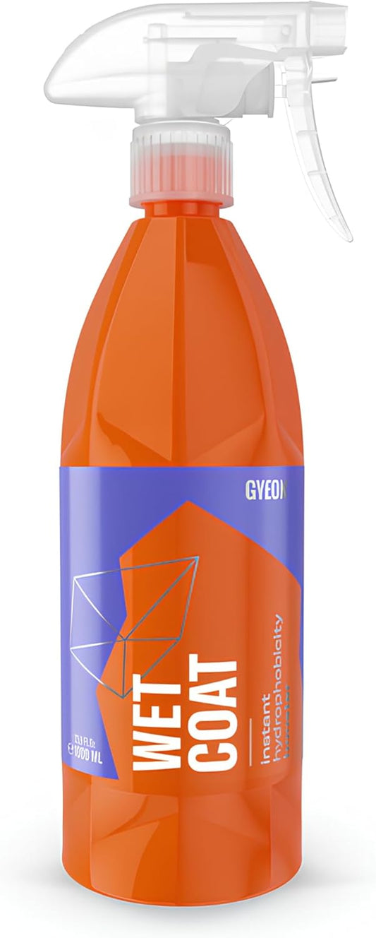 GYEON Wet Coat 500ml - Hydrophobic Ceramic Spray Coating for Cars - High Gloss Solutions for Your Car Paint Wheels and Glass - Spray On Rinse Off Easy DIY Use Formula