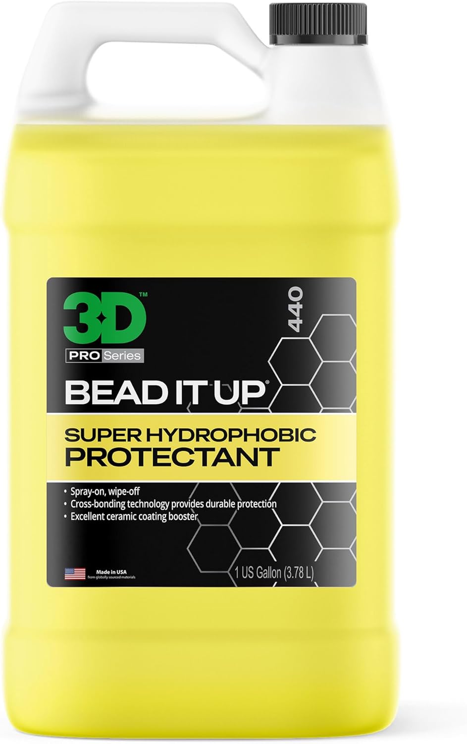 3D Bead It Up Ceramic Coating Booster Spray - Super Hydrophobic Bead Maker - Polymer Paint Protectant & Sealant 16oz.
