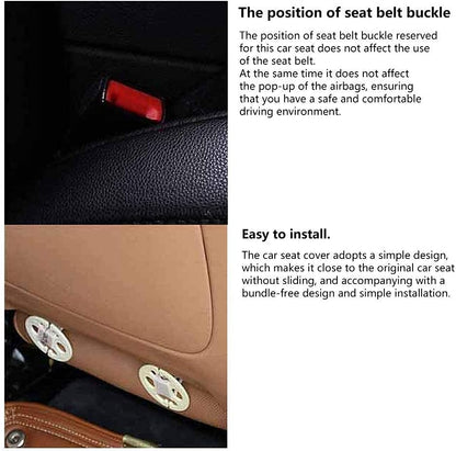 Suninbox Car Seat Covers Buckwheat Hull Universal Car Seat Covers,Bottom Seat Covers for Cars,Truck Seat Covers,Car Seat Cushion Protector Mats Pad,Gray Front Seat