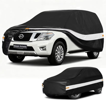 10 Layers Car Cover Custom Fit for Mercedes Benz C Class C250 C300 C43 C63 (1993-2026), Waterproof All Weather for Automobiles, Outdoor Full Cover Sun Dust Rain Protection with Cotton. Black - Colors C