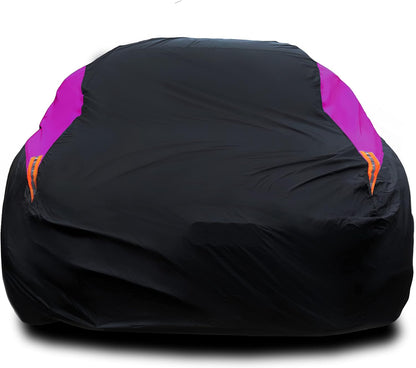 MORNYRAY Waterproof Car Cover All Weather Snowproof UV Protection Windproof Outdoor Full car Cover, Universal Fit for Sedan (Fit Sedan Length 194-206 inch, Blue)