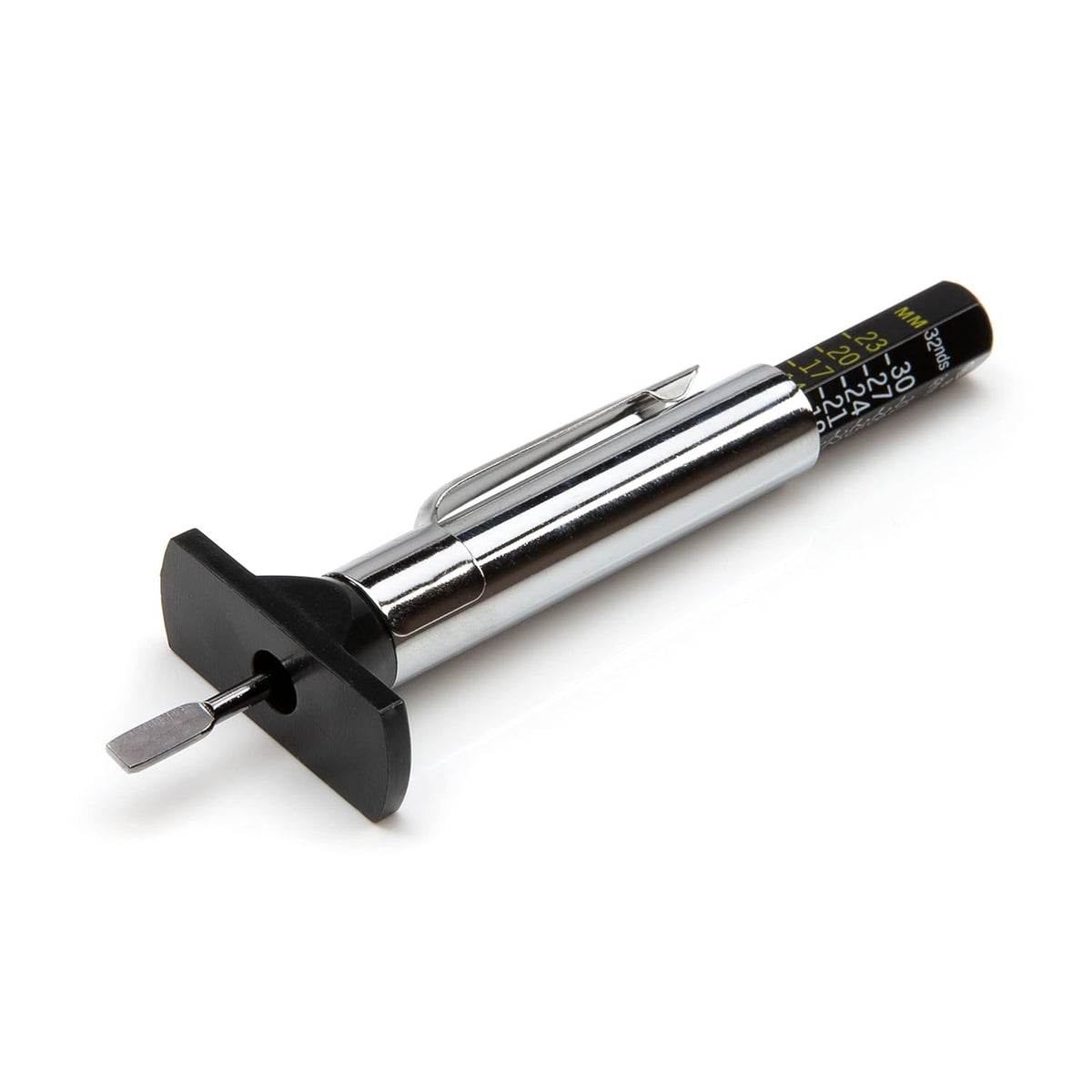 Steelman Color Coded Tread Depth Gauge, Quickly Identifies Amount of Tread on Tires, Reads in MM and 32nds