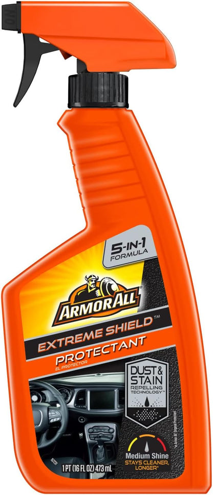 Armor All Extreme Shield Protectant Spray , Interior Car Cleaner with UV Protection Against Cracking and Fading, 16 Fl Oz