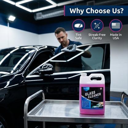 Magic Finish Car Glass Cleaner (16 fl oz) – Ammonia-Free Window Cleaner Spray for Interior & Exterior Auto Glass – Anti-Fog, Streak-Free Car Cleaning Supplies for Tint, Mirrors & Screens