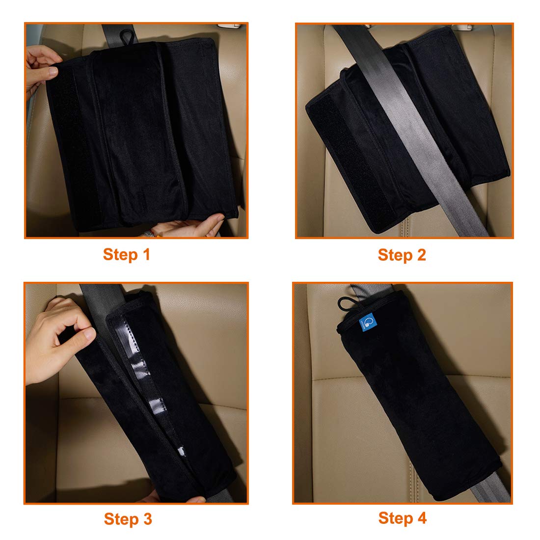 COOLBEBE Car Seat Straps Shoulder Pads for Baby Kids, Super Soft Seat Belt Covers for All Car Seats/Pushchair/Stroller/High Chair