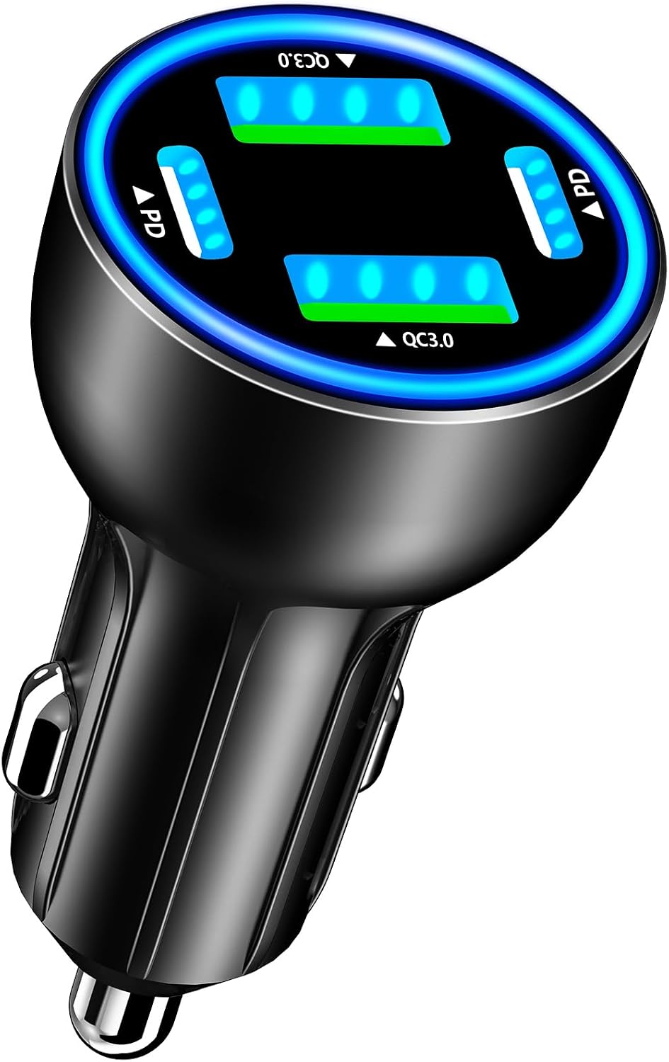 USB C Car Charger, Rombica 2Pack 3-Port 67W Dual PD USB-C&USB-A Car Power Cigarette Lighter USB Charger 3 in 1 PD/QC Type C Fast Car Charge for iPhone 17 17 Pro Max 16 15 14 13 12/Galaxy S26 S25/Pixel