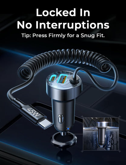 LISEN 90W for iPhone 17 16 15 Pro Max Car Charger USB C Fast Charge,Super Fast for iPhone 17 16 Car Charger USB C Adapter for iPhone 17e 16 15 Pro Max Plus Air,Samsung Galaxy S26 Ultra, Android
