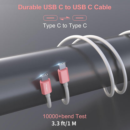 67.5W Car Charger USB C Super Fast Charging, 45W USBC & QC3.0 Port Plug for iPhone 17 Pro Max/Air/16/15/iPad, Samsung S26/S25 Android Cell Phone, Dual 12V Cigarette Lighter Adapter+ 3.3ft Type C Cable