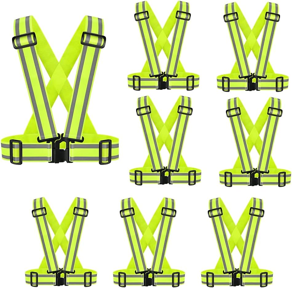 High Visibility Safety Vest(2PACK)|Reflective Running Gear for Walking,Cycling,Construction,Motorcycle|Men,Women (2, XXL-yellow)