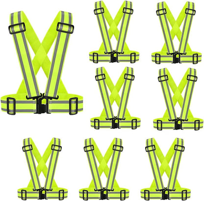 High Visibility Safety Vest(2PACK)|Reflective Running Gear for Walking,Cycling,Construction,Motorcycle|Men,Women (2, XXL-yellow)