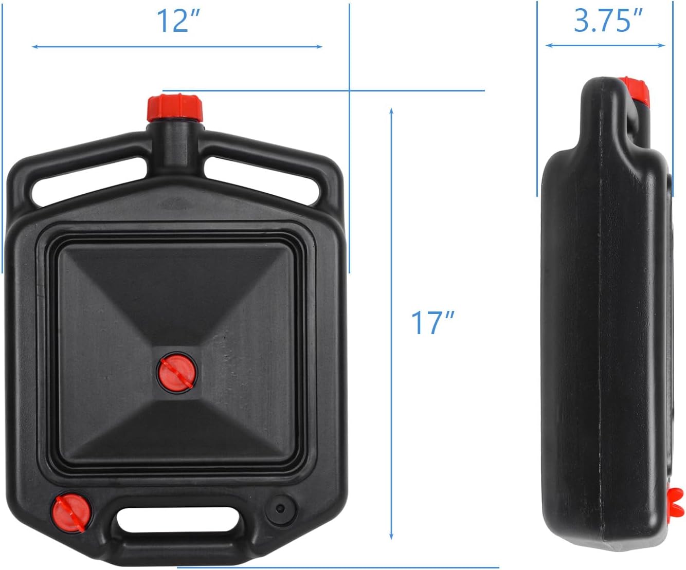 MOTO4U Motorcycle Oil Drain Pan Container Oil Change Storage Bottle Low Profile Repair with Spout Vent Plug Lid for ATV Off Road