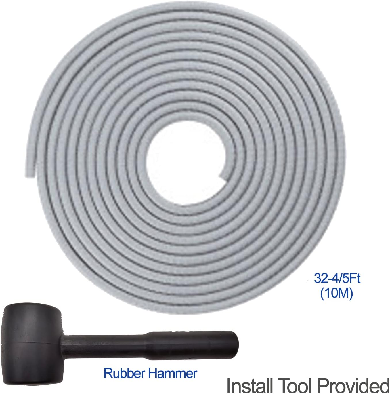 Car Door Edge Guards Blue, 32.8Ft(10M) Car Door Edge Protector Rubber U Shape Edge Trim Universal Fit for Jeep Trucks Offroad SUV All Vehicles with Rubber Mallet(Blue 32.8FT)