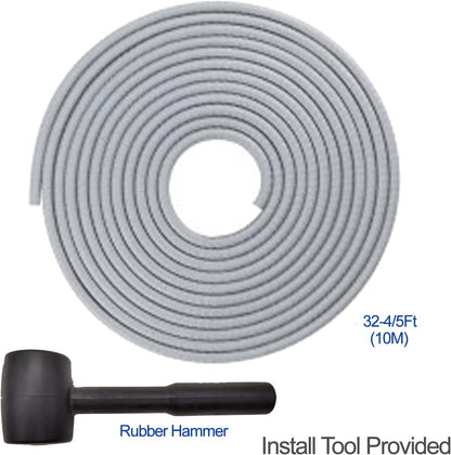 Car Door Edge Guards Blue, 32.8Ft(10M) Car Door Edge Protector Rubber U Shape Edge Trim Universal Fit for Jeep Trucks Offroad SUV All Vehicles with Rubber Mallet(Blue 32.8FT)