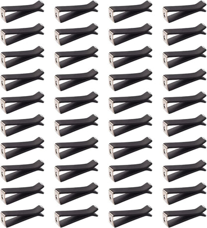 Dianrui 40PCS Black Square Head Car Vent Clips, 9mm Auto Air Conditioner Outlet, Air Freshener for Car Office Home