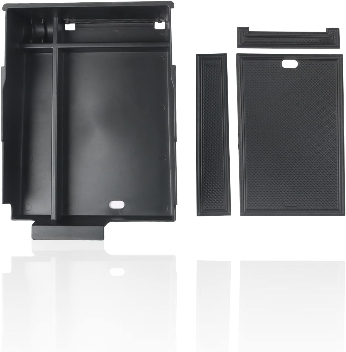 SKTU 2-Pack 2023 2024 2025 2026 Lexu s RX350 Center Console Organizer for 2023-2026 Lexu s RX350/RX450h/RX500h Console Tray 2023 2024 2025 2026 RX350 Accessories with Sunglasses Holder [Double Layers]