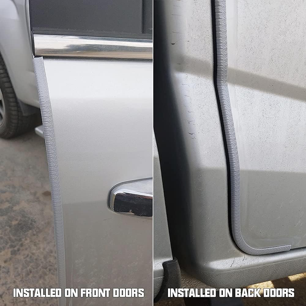 Winunite 32.8ft (10m) Car Door Edge Guards Black – Rubber, No Glue, U-Shaped, Built-in Metal Clips, Fits Most Vehicles, Fade-Resistant, Scratch- and Chip-Resistant – Reduces Dings in Parking Lots