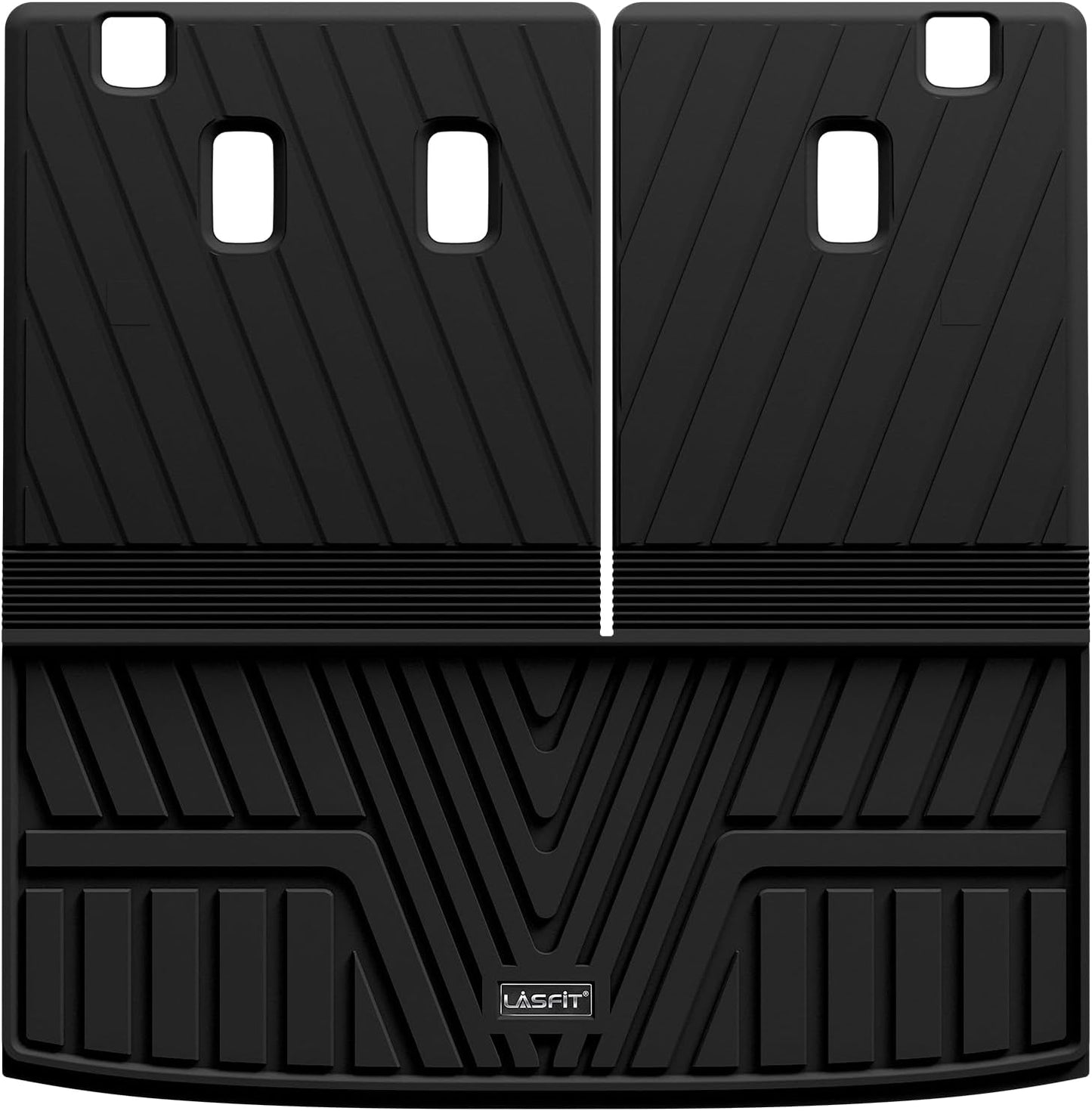 LASFIT Floor Mats and Cargo Liner for Honda CR-V 2026 2025 2024 2023 (Gasoline & Hybrid & e:FCEV), All Weather TPE Car Trunk Mat (Upper Position), 1st & 2nd Row & Trunk Liner Full Set Black