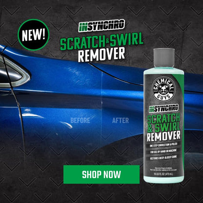 Chemical Guys Insynchro Scratch & Swirl Remover - One Step Compound & Polish for Paint Correction - Removes Fine Scratches, Swirls & Oxidation from Cars, Trucks, SUVs, Motorcycles & More, 16 oz