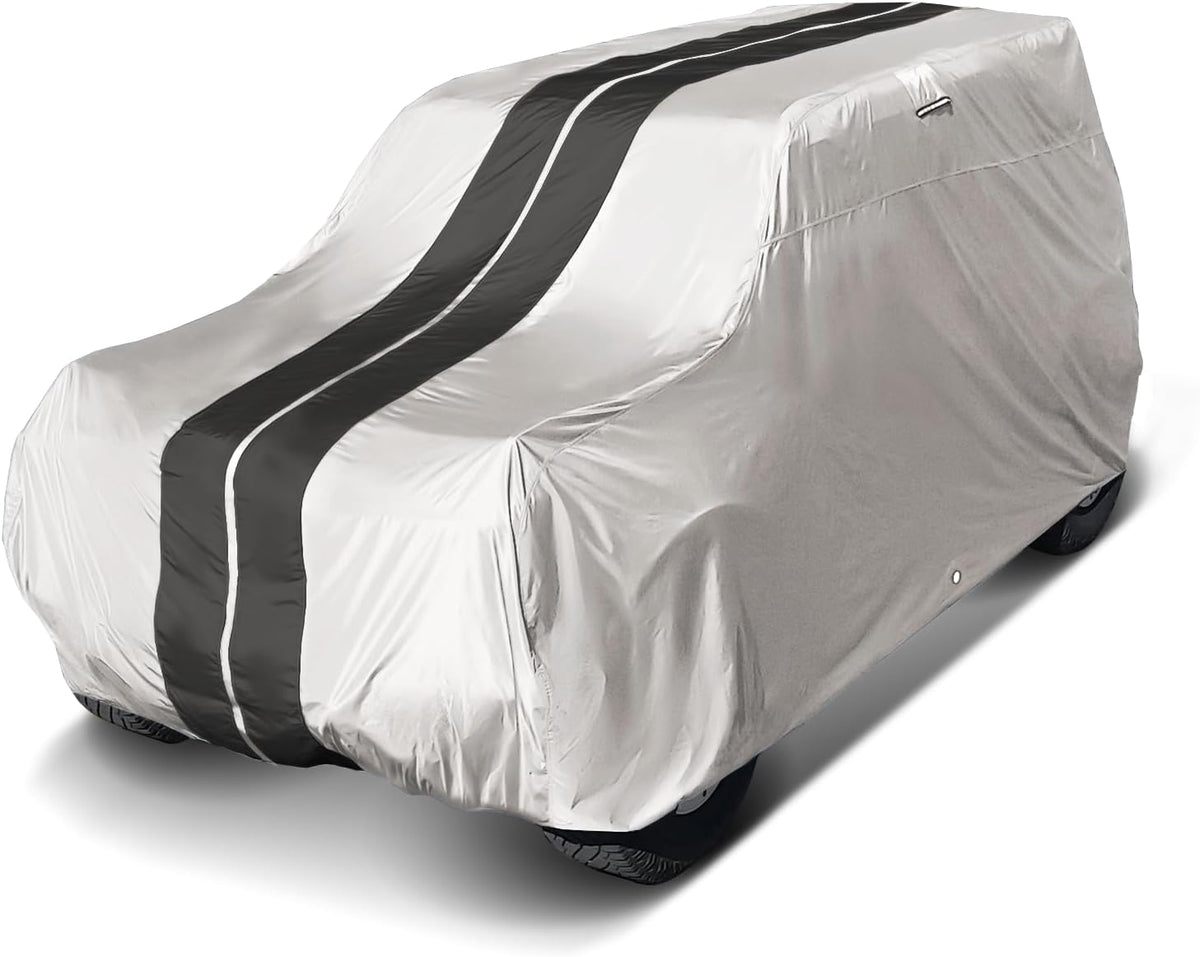 iCarCover 15-Layer Car Cover Waterproof All Weather | Premium Quality Car Covers for Automobiles, UV Protection, El Camino, Impala, Bel Air, Monte Carlo, Galaxie, Charger, Size C21 (See Size Chart) - Colors C