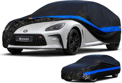 Car Cover Waterproof All Weather for Automobiles, Universal Fit Sedan Coupe Chevrolet Corvette/Camaro, Ford Mustang/Fusion, Honda Accord/Civic, KIA Optima, Hyundai Sonata, Nissan Maxima etc.